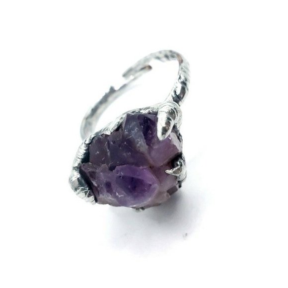 Amethyst crystal ring - Picture 4 of 12
